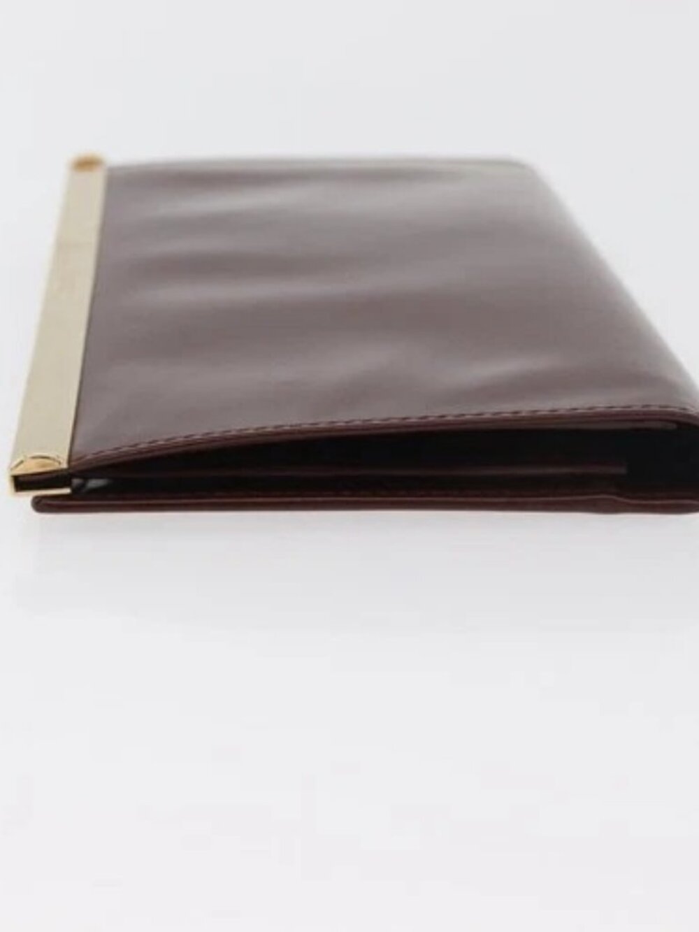 GUCCI Long Wallet Patent leather Brown Gold Auth bs35216 - Picture 3 of 16